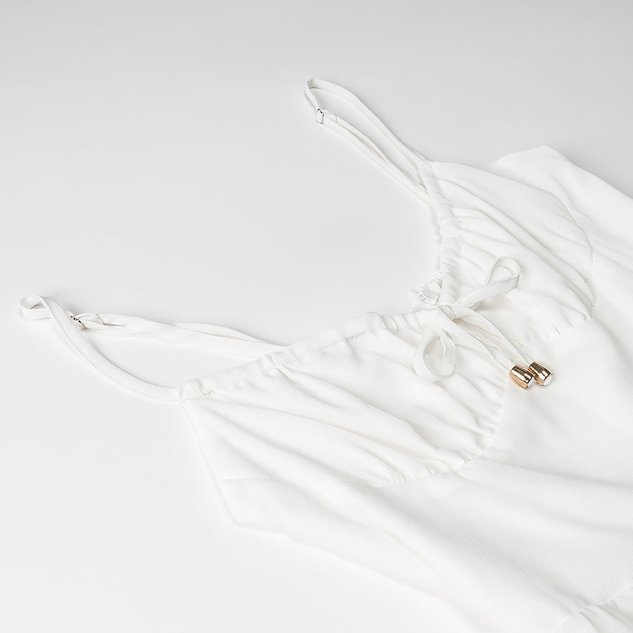 Lena Langes Rückenfreies Damen Kleid – Elegantes Sommerkleid mit Spaghetti-Trägern für Freizeit und Gartenpartys-4